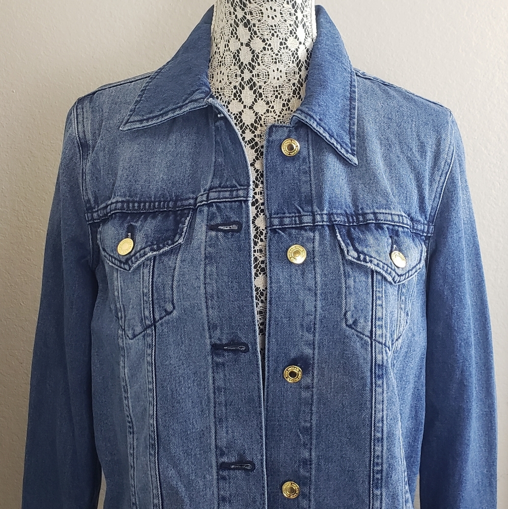 Michael Kors Classic Cotton Denim Jacket - Picture 9 of 16